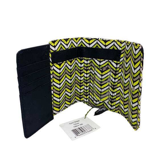 Vera Bradley Euro Wallet in Citron 5.5" x 4" New - Picture 8 of 9